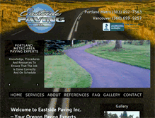 Tablet Screenshot of eastsidepaving.com